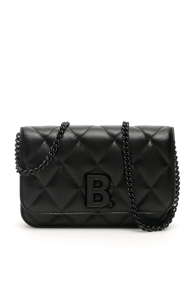 Shop Balenciaga Wallet On Chain In Black