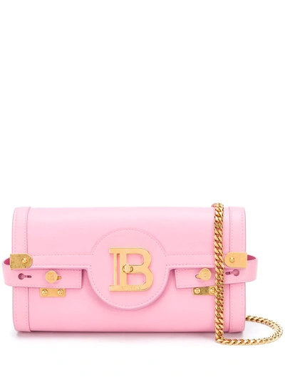 Shop Balmain B-buzz 23 Clutch Bag In Pink
