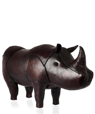 Omersa Medium Leather Rhinoceros In Brown