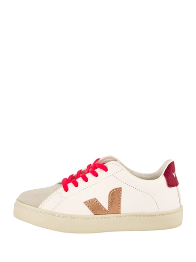 Shop Veja Kids Sneakers Esplar-lace For Girls In White