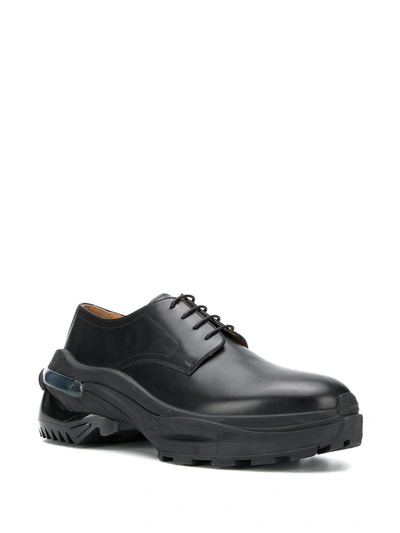 Shop Maison Margiela Men's Black Leather Sneakers