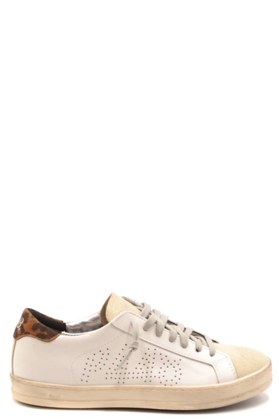Shop P448 Women's White Leather Sneakers