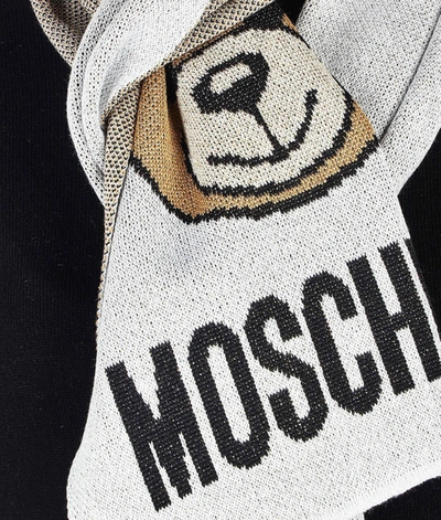 Shop Moschino Women's Silver Scarf