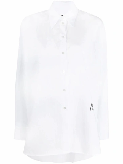 Shop Maison Margiela Women's White Cotton Shirt