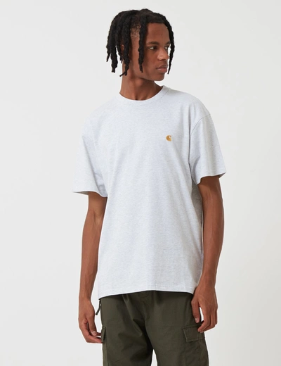 Shop Carhartt -wip Chase T-shirt (loose) In Grey