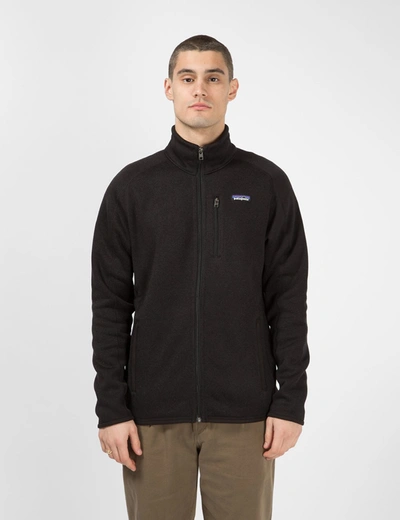 Shop Patagonia Better Sweater Jacket In Black