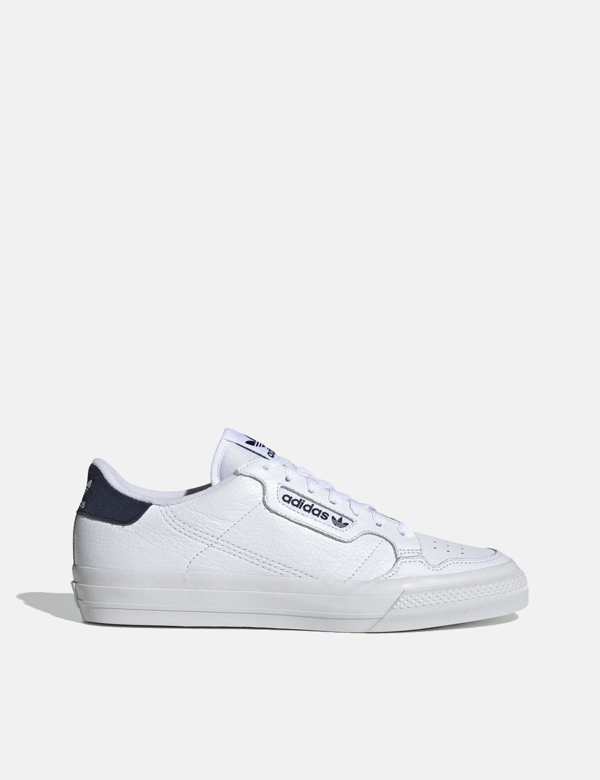 adidas originals continental vulc leather trainers white