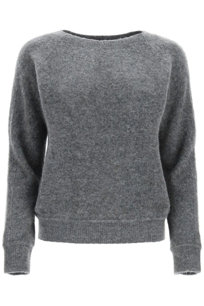 Shop Apc A.p.c. Laya Sweater In Gris Chine