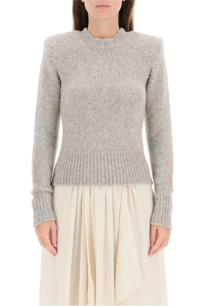 Shop Isabel Marant Erwany Sweater In Light Grey