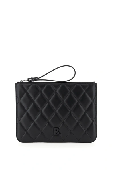 Shop Balenciaga Pouch M B. Touch In Black