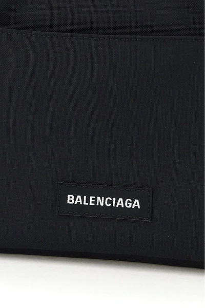 Shop Balenciaga Messenger Explorer Ipad In Black