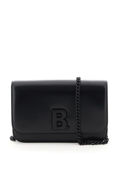 Shop Balenciaga Wallet On Chain In Black