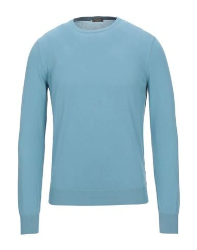 Shop Gran Sasso Sweaters In Pastel Blue
