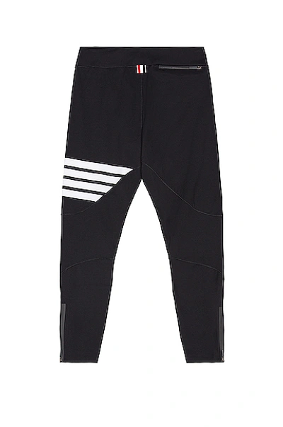 Shop Thom Browne 4 Bar Compression Tights In Charcoal