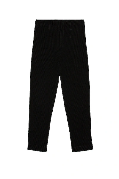 Shop Issey Miyake Tuxedo Pleats Tapered Pant In Black