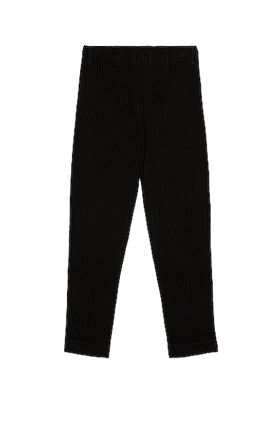 Shop Issey Miyake Tuxedo Pleats Tapered Pant In Black