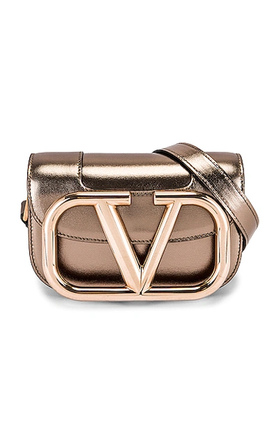 Shop Valentino Small Shoulder Bag In Sasso