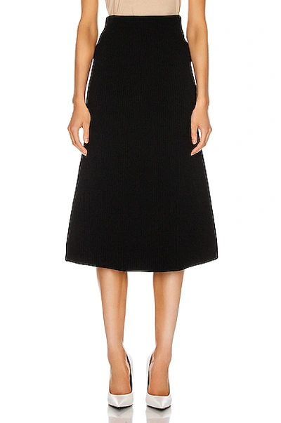 Shop Balenciaga Technical Knit Skirt In Black