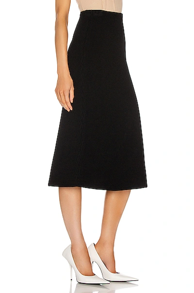 Shop Balenciaga Technical Knit Skirt In Black