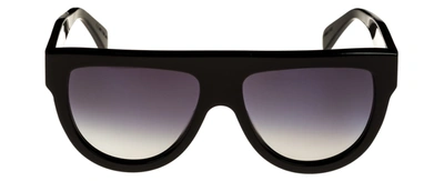 Shop Celine Cl40001i Women's Polarized Shield Sunglasses In Black