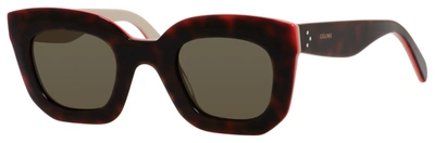 Shop Celine Cl 41091s 0a26 Cat Eye/butterfly Sunglasses In Brown
