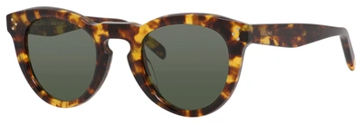 Shop Celine Cl 41384f/s 000 85 Round Sunglasses In Gray Green