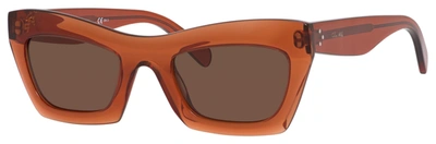 Shop Celine Cl 41399/s Op A6 0efb Cat Eye/butterfly Sunglasses In Brown