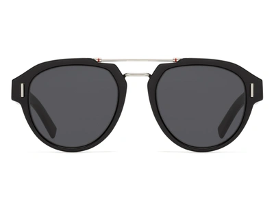 Shop Dior Fraction5 Aviator Sunglasses In Grey