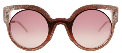 Shop Fendi Paradeyes Ff 0137 Cat-eye Sunglasses In Rose