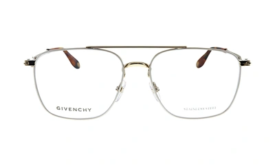 Shop Givenchy Gv 0030 Bqb 56 Pilot Eyeglasses In Gold