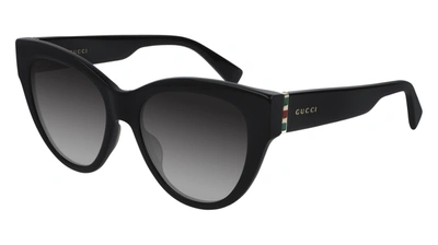 Shop Gucci Gg0460s 001 Cat Eye Sunglasses In Grey