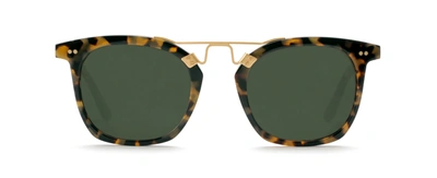 Shop Krewe Lafayette Rectangle Sunglasses In Tort,havana