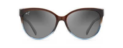 Shop Maui Jim Olu 'olu Cateye Polarized Sunglasses In Grey
