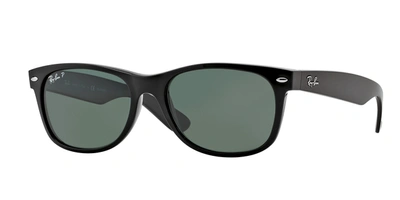 Shop Ray Ban Rb2132 901/58 Wayfarer Polarized Sunglasses In Green