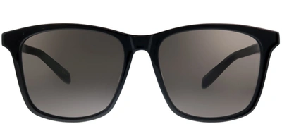 Shop Saint Laurent Sl 205/k 001 Square Sunglasses In Grey