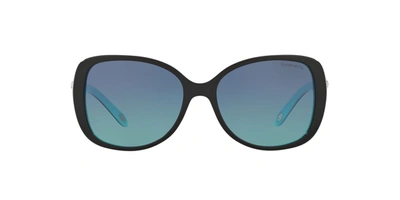 Shop Tiffany & Co 0tf4121b 80559s Butterfly Sunglasses In Blue