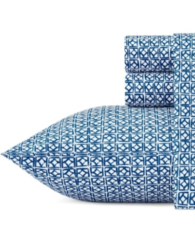 Shop Trina Turk Cascara Twin Sheet Set Bedding In Blue
