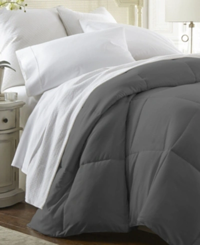 Shop Ienjoy Home All Season Lightweight Solid Down Alternative Comforter, King/california King In Gray