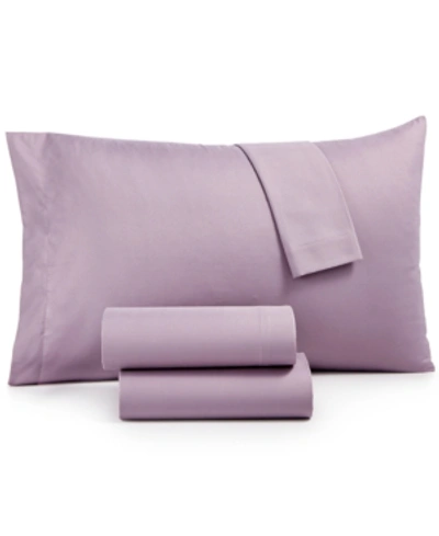 Shop Jessica Sanders Microfiber 4 Pc. Sheet Set, California King In Light Purple