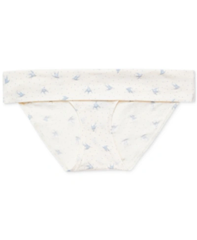 Shop A Pea In The Pod Maternity Foldover Briefs In Bird Print