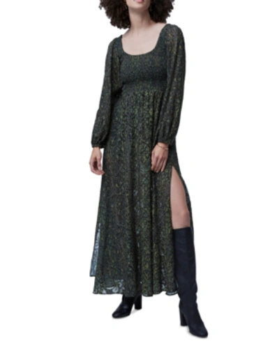 Shop French Connection Aury Printed Slit Maxi Dress In Aury Hawthorn Green