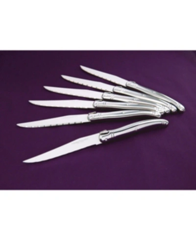 Laguiole Evolution Laguiole Tradition 6-pc. Steak Knife Set In Silver