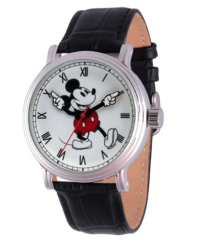 Shop Ewatchfactory Men's Disney Mickey Mouse Black Strap Watch 44mm