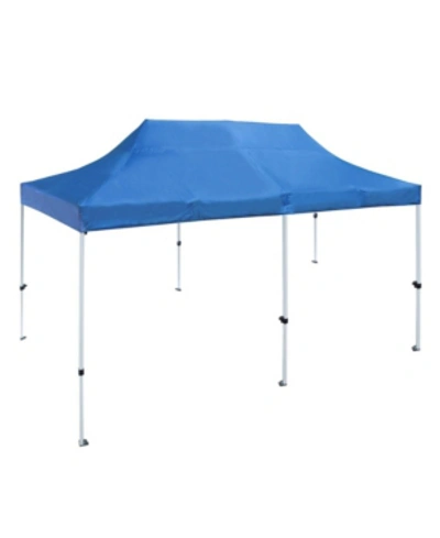 Shop Aleko Gazebo Canopy Party Tent In Blue