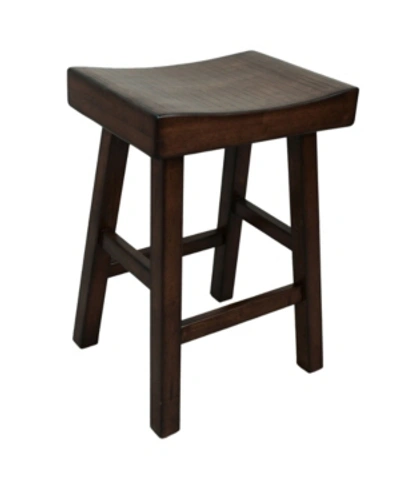 Shop Carolina Classics Colton Counter Stool In Dark Brown