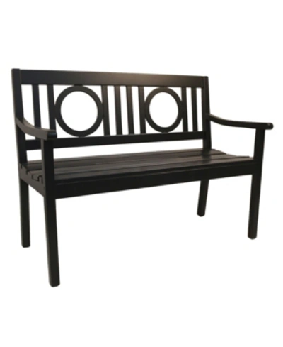 Shop Carolina Classics Ashley Outdoor Metal Bench In Black