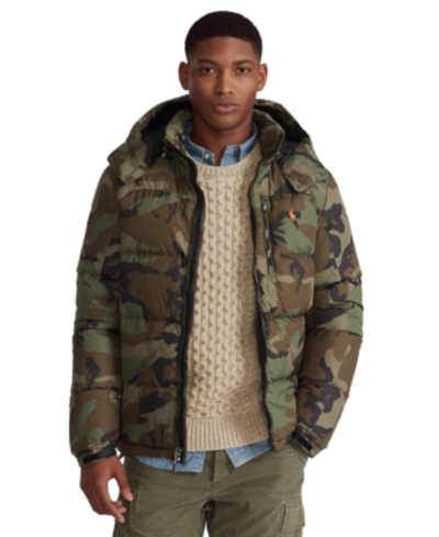 Polo Ralph Lauren Men's Water-repellent Down Jacket In Player Camo |  ModeSens