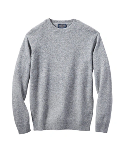 Shop Pendleton Men's Shetland Crew Sweater In Grey Heather