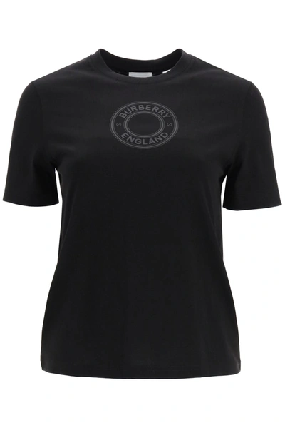 Shop Burberry Jemma Logo T-shirt In Black (black)