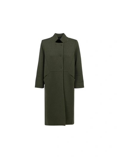 Shop Ella Coat In Verde Militare